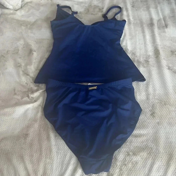 Lauren Ralph Lauren Tankini and High Waisted Bottom Size 10 - Picture 9 of 12